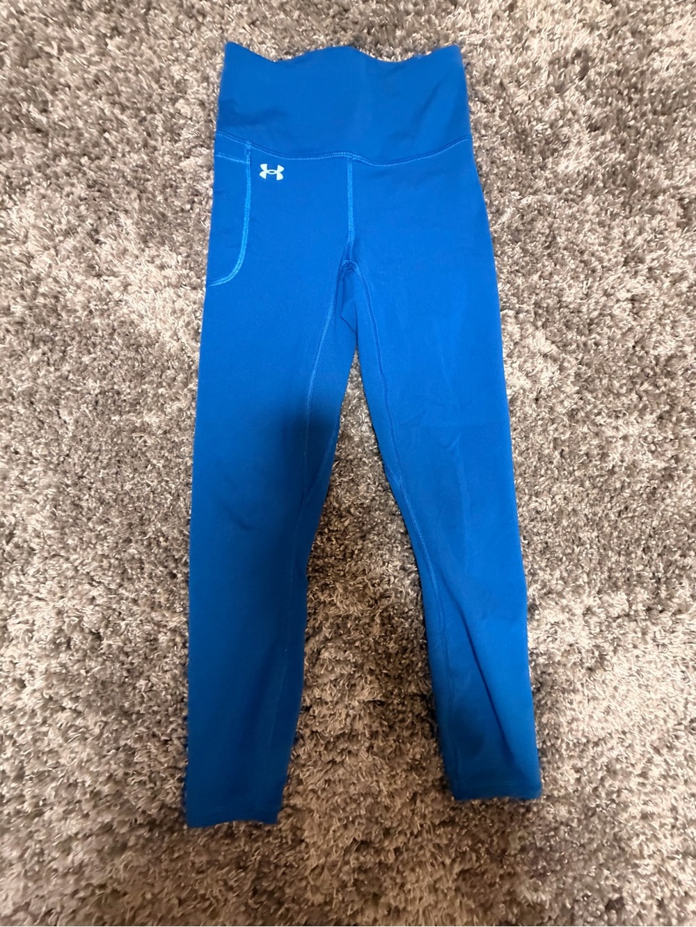 Under Armour Royal Blue High-Waist Girls' Leggings